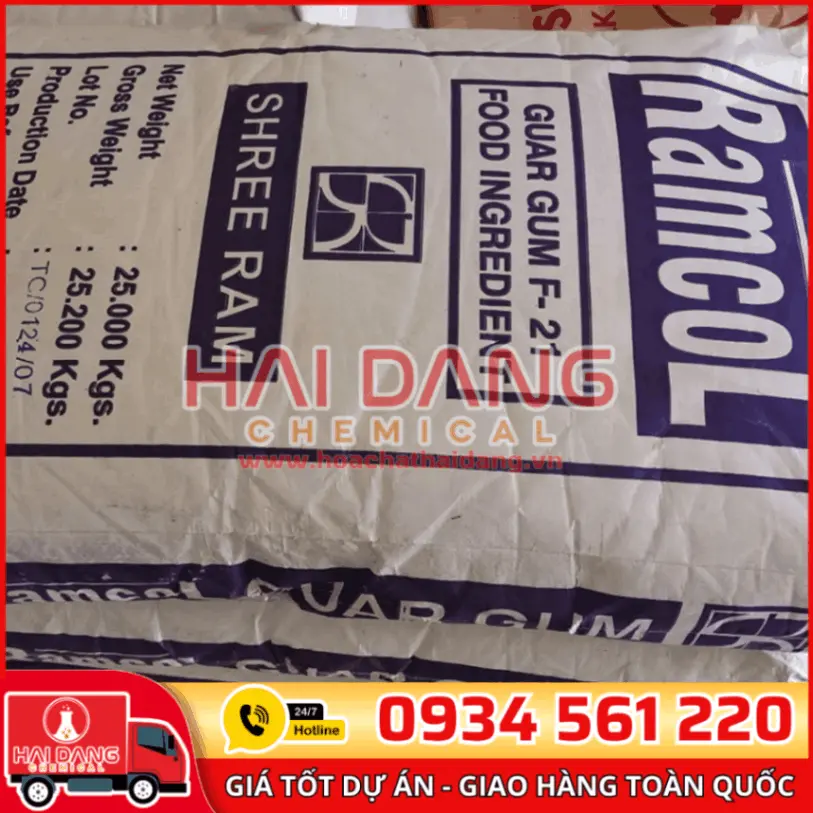Guar Gum Trung Quốc Bao 25kg 