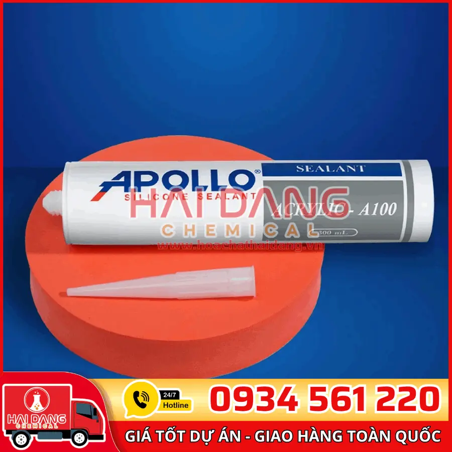 Keo Silicone Apollo A100 – Gắn Tôn, Trám Khe, Chống Thấm Hiệu Quả