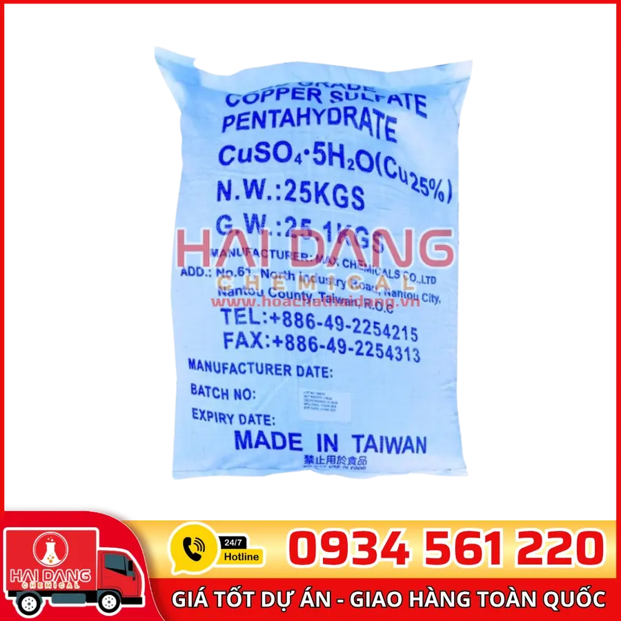 Đồng Sulphate CuSO4 – Hóa Chất Diệt Tảo Hồ Bơi Giá Tốt