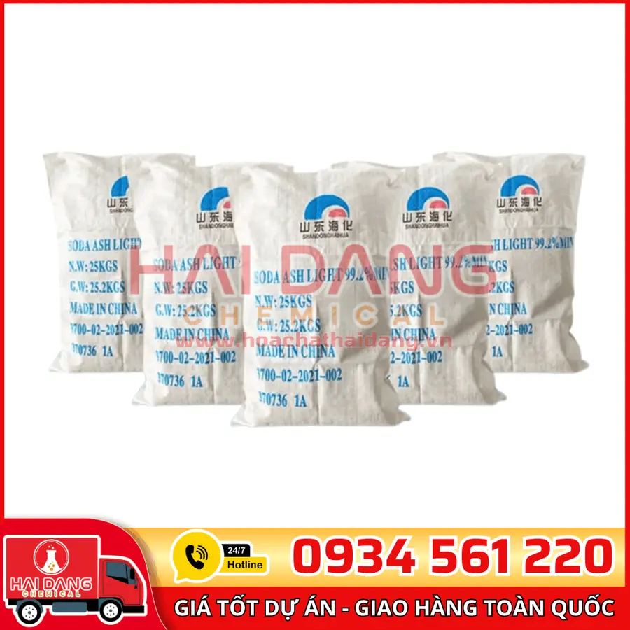 Soda Ash Light Haihua Na2CO3 Trung Quốc 99%