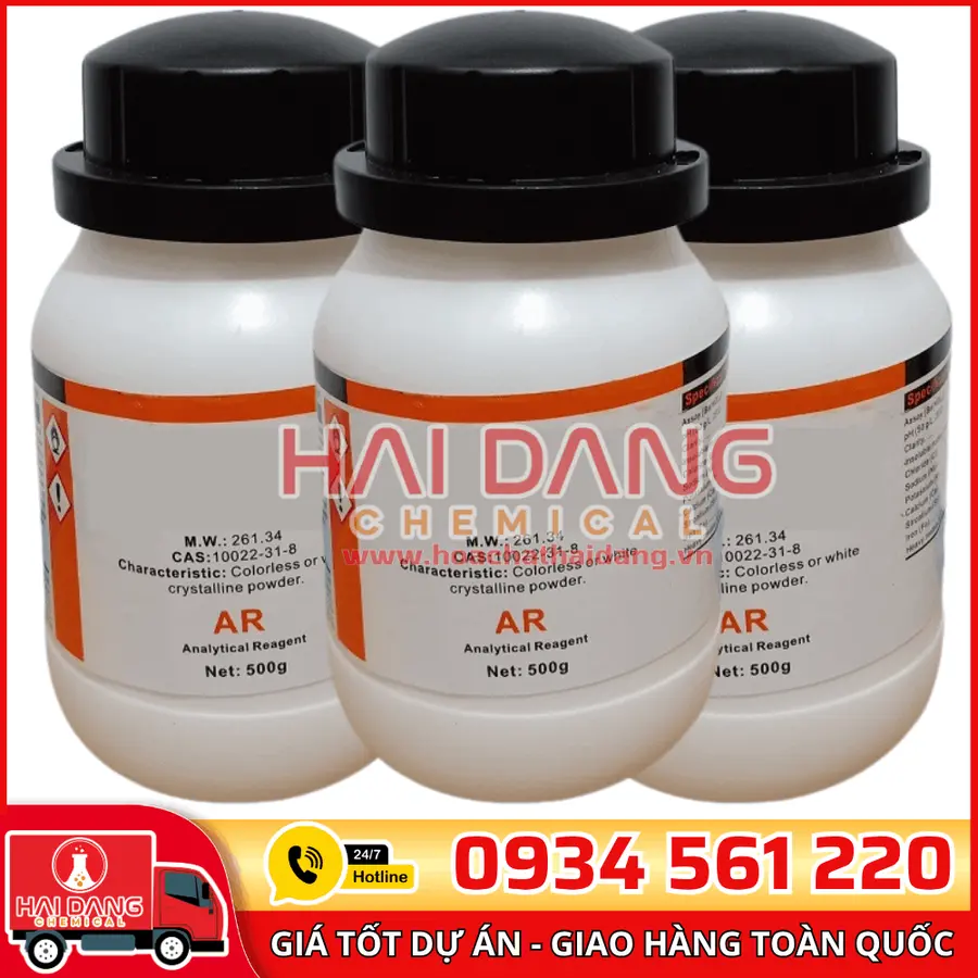 Titan Oxit TiO₂, lọ 500g - hãng Xilong