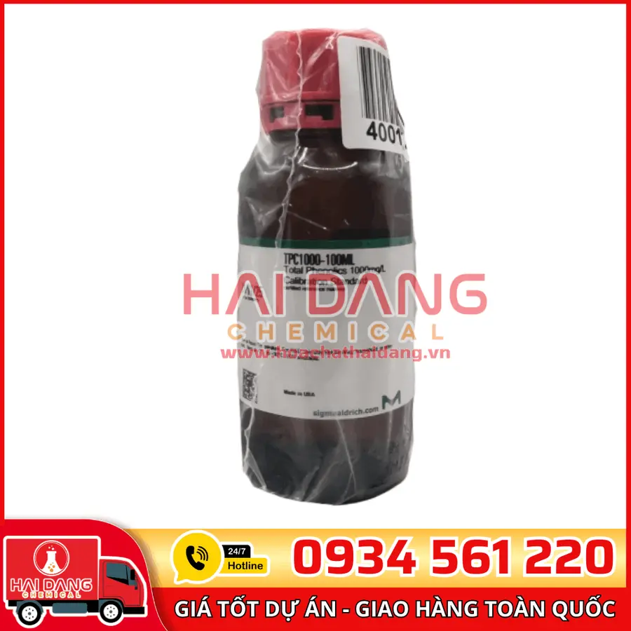 Dung dịch chuẩn Total Phenolics 1000 mg/L lọ 100ml, hãng Sigma