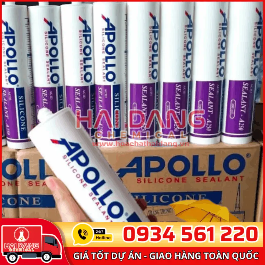 Keo Silicon Apollo Sealant A250 – Trám Trét Khe Hở, Chống Thấm Hiệu Quả