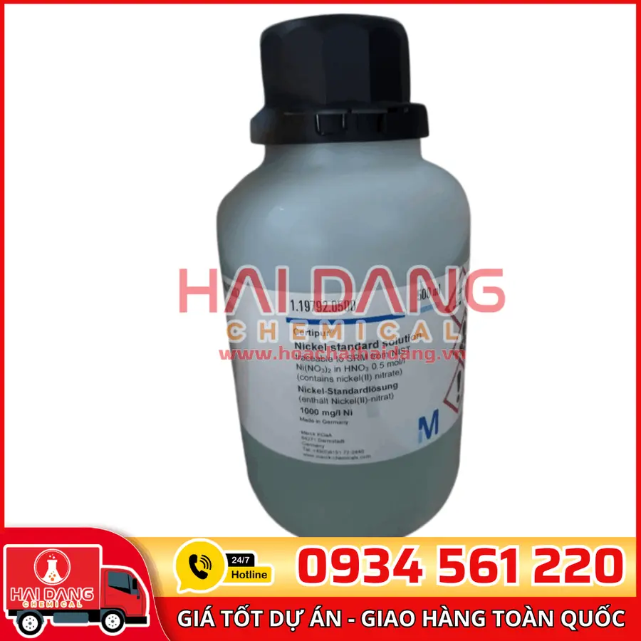 Dung dịch chuẩn Niken (Ni) 1000 mg/L lọ 500ml – Merck