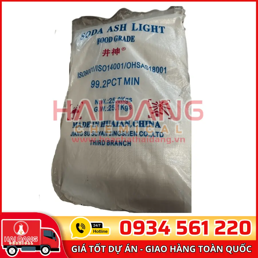 Soda Ash Light Jingshen Na2CO3 99% Trung Quốc