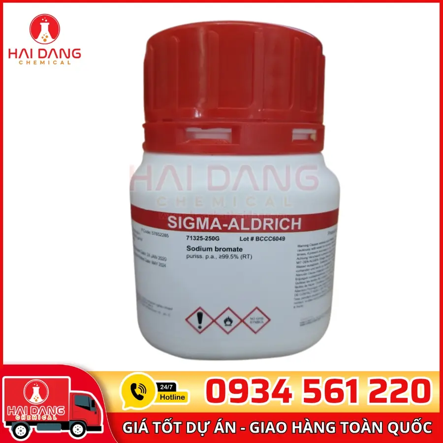 Sodium Bromate lọ 250g, hãng Sigma