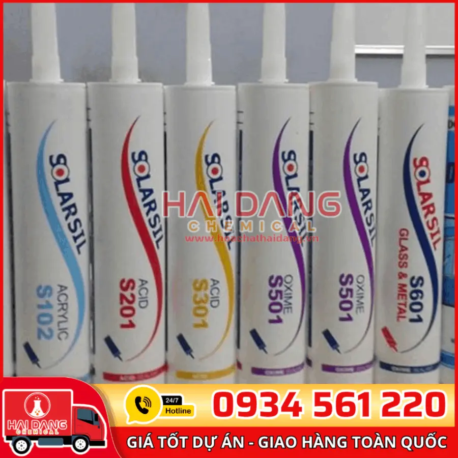 Keo Silicone Solarsil S201 – Dán Kính, Trám Khe Nội Ngoại Thất
