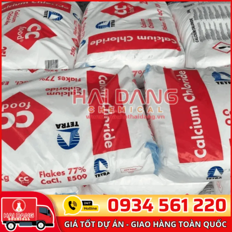 Calcium Chloride (CaCl₂) Phần Lan Bao 25kg
