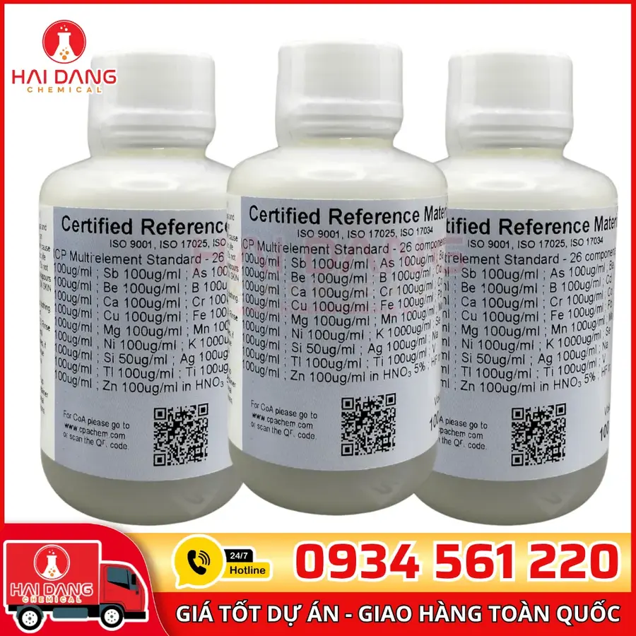 Dung Dịch Chuẩn ICP Mix 26 Thành Phần 100ml CPAchem