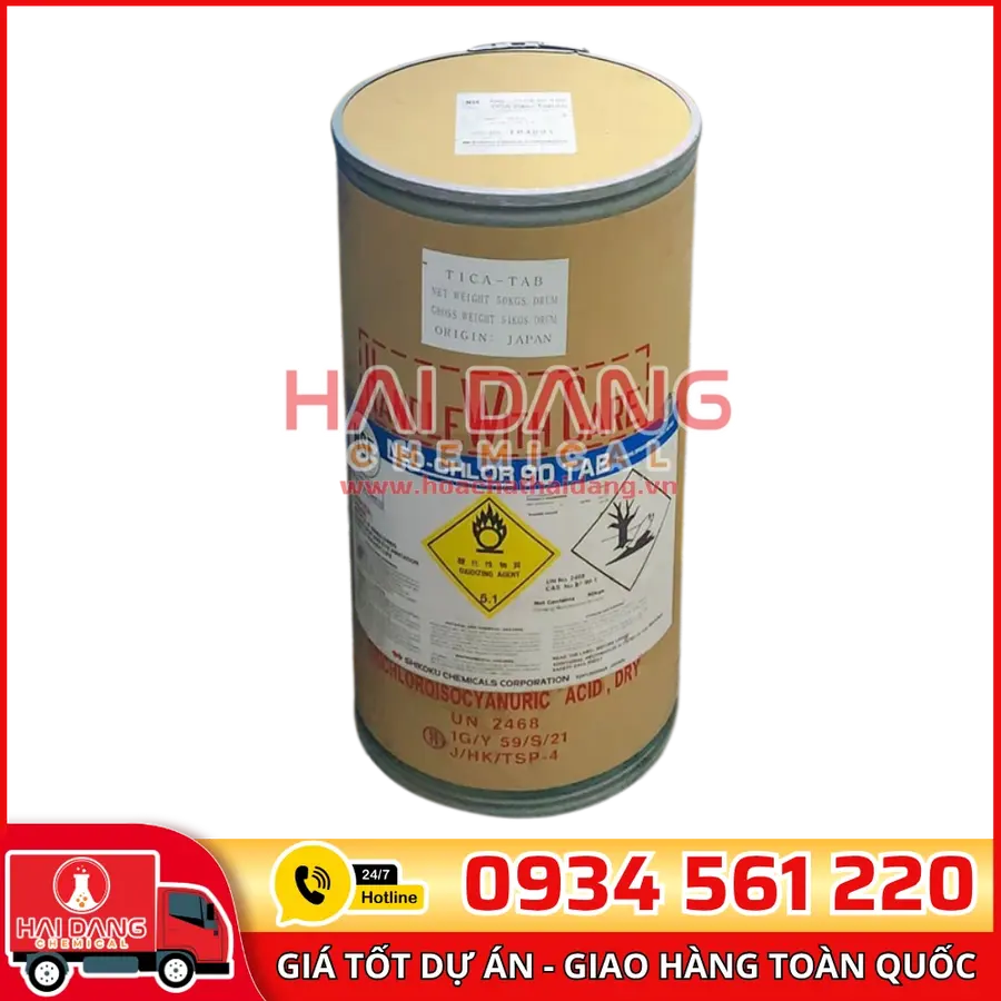 Hóa Chất Chlorine TCCA 90% Shikoku – Diệt Khuẩn Hồ Bơi Giá Tốt