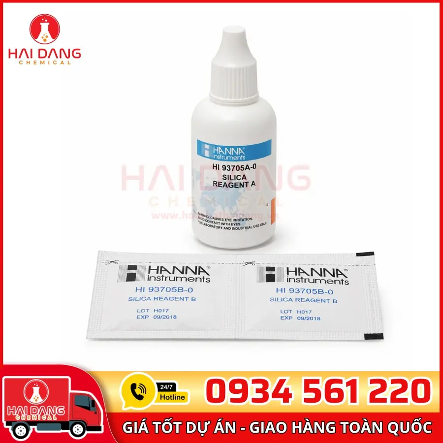 Thuốc Thử Silica Thang Thấp, 100 lần - Hanna Ý