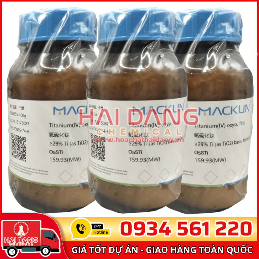 Titanium(IV) oxysulfate ≥29% Ti (as TiO2) basis 100g - Macklin