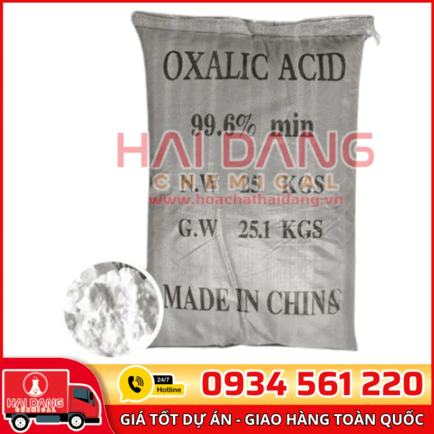 Acid Oxalic 98% C2H2O4 Trung Quốc