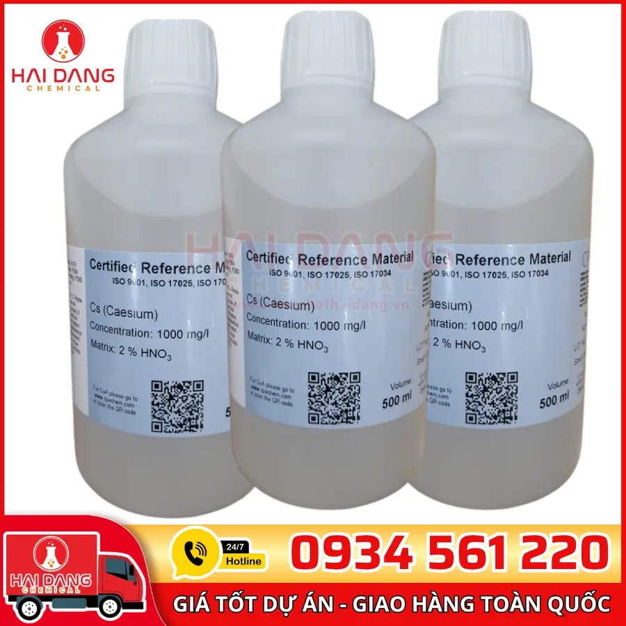 Dung Dịch Chuẩn Cesium Cs 1g/L Trong HNO3 500mL – CPAchem