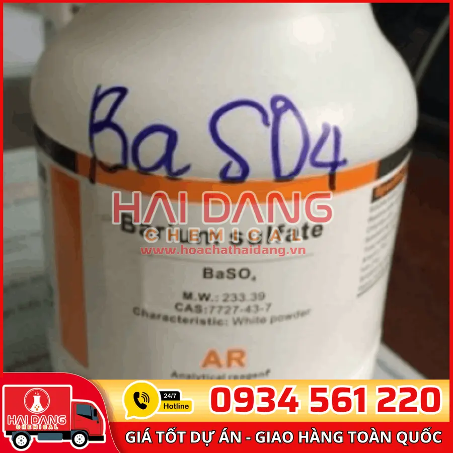 Barium Sulfate BaSO₄, lọ 500g - hãng Xilong