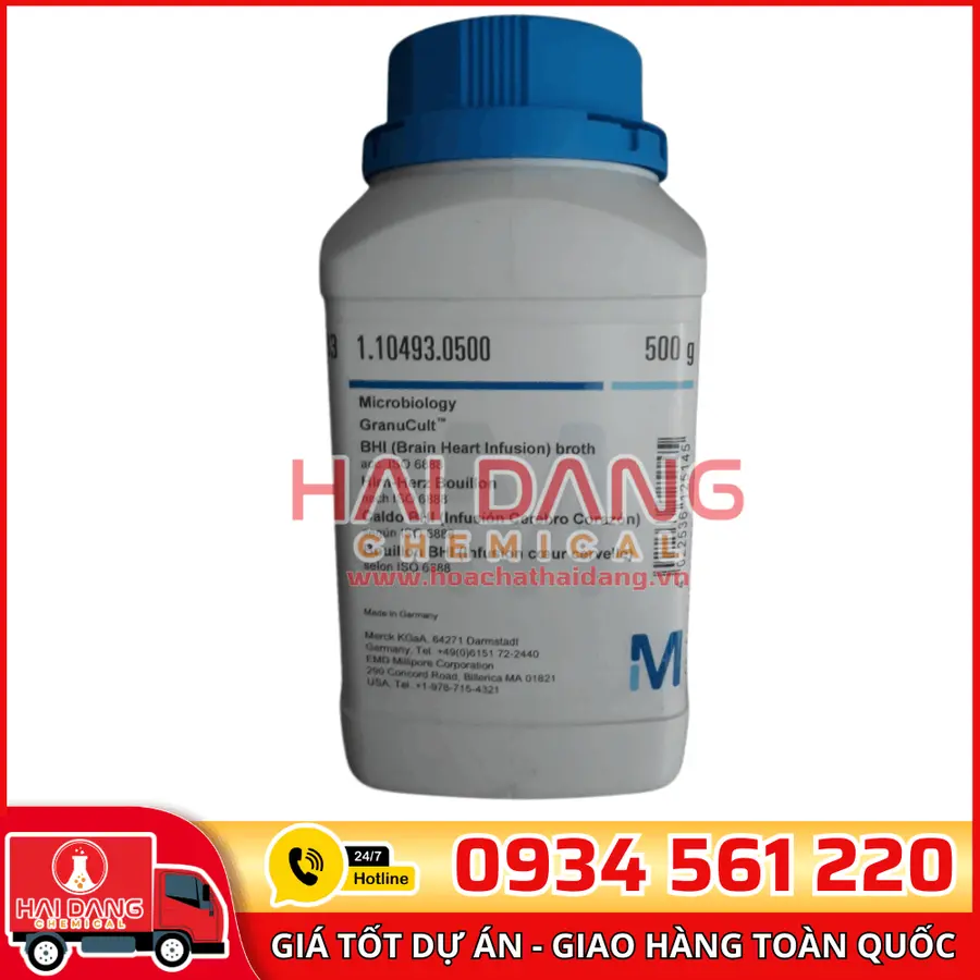 BHI Broth (Brain Heart Infusion Broth) lọ 500g - Merck