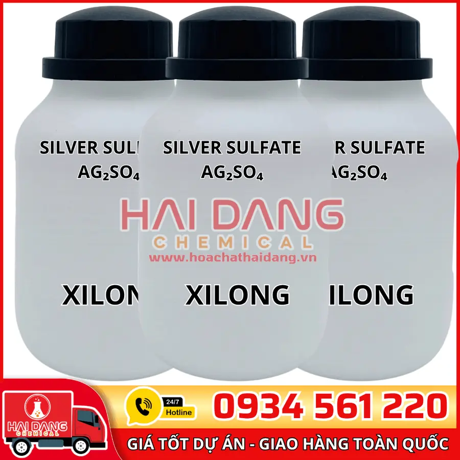 Silver Sulfate Ag₂SO₄, lọ 500g - hãng Xilong