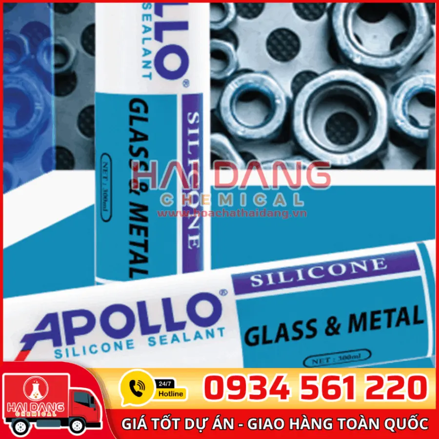 Keo Apollo Glass & Metal – Keo Silicone Dán Kính Kim Loại Chuyên Dụng