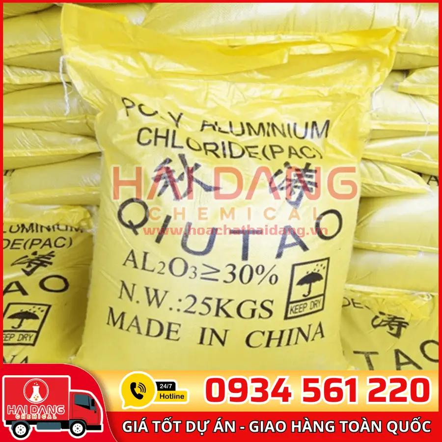Polyaluminium Chloride PAC Al2O3 Qiutao 30% Trung Quốc