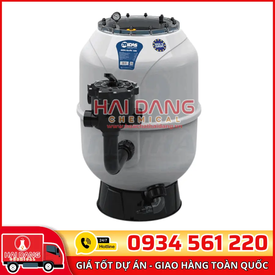 Bình Lọc Cát Bể Bơi MIDA.APOLLO – Nhập Khẩu Đức, Thiết Kế Hiện Đại