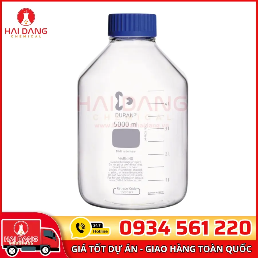 Chai Trung Tính Trắng 5 Lít – Biohall – Đức