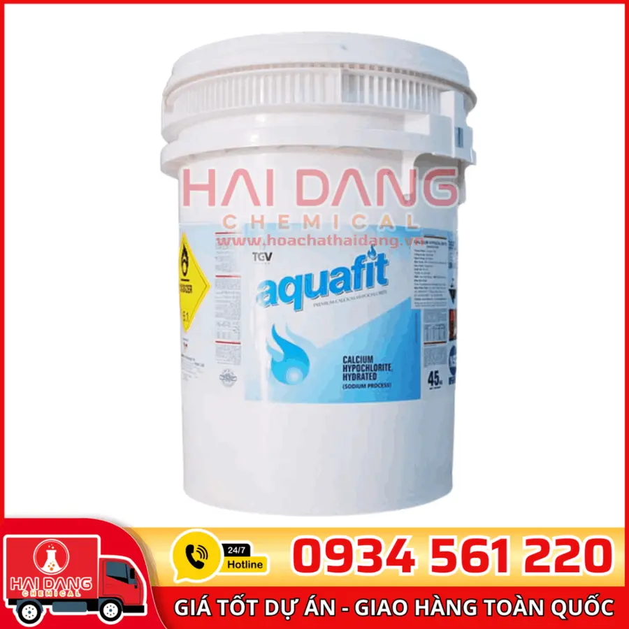 Clorin Aquafit Ca(ClO)₂ Ấn Độ 70% Calcium Hypochlorite