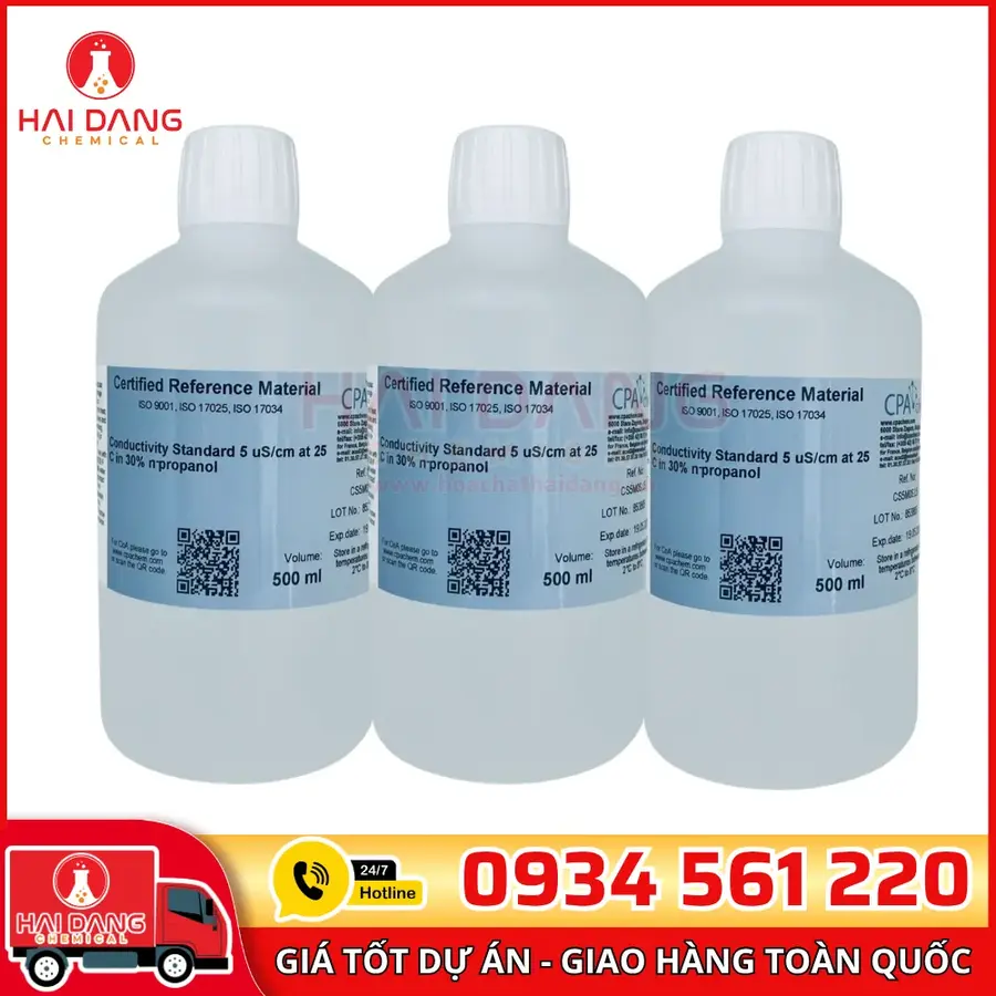 Dung Dịch Chuẩn Độ Dẫn 25µS/cm 500ml CPAchem