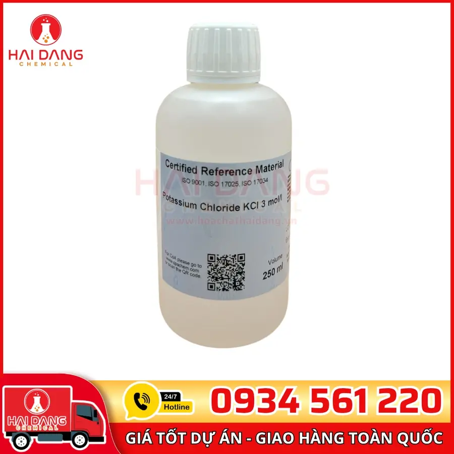 Dung Dịch KCl 3M Potassium Chloride 3 mol/L – CPAchem