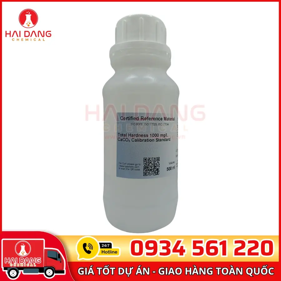 Dung Dịch Chuẩn Tổng Độ Cứng 1000mg/L CaCO₃ CPAchem