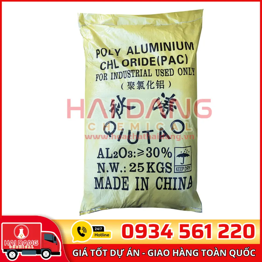 Polyaluminium Chloride PAC Al2O3 Qiutao 30% Trung Quốc
