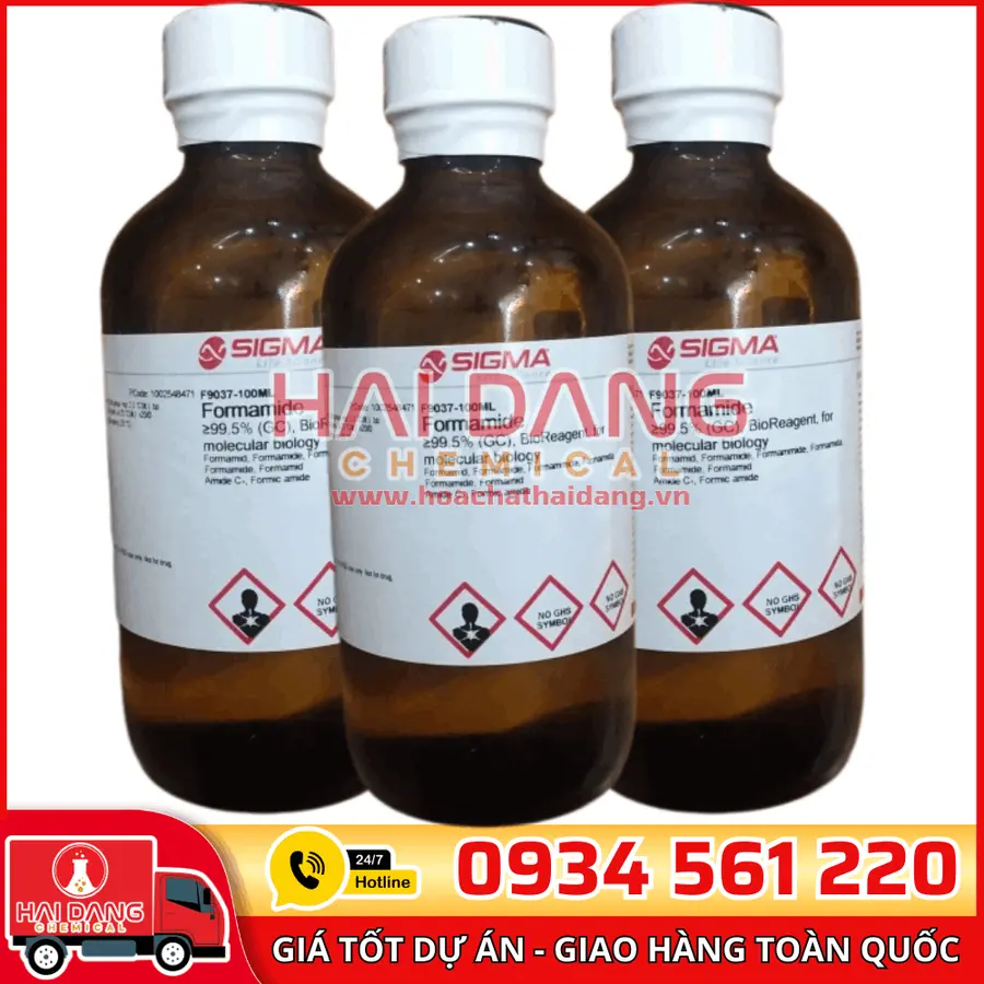 Formamide ≥99.5% (GC), BioReagent, for molecular biology lọ 100ml, hãng Sigma