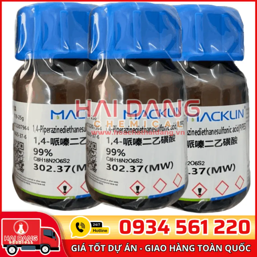 1,4-Piperazinediethanesulfonic acid(PIPES) 25g – Macklin