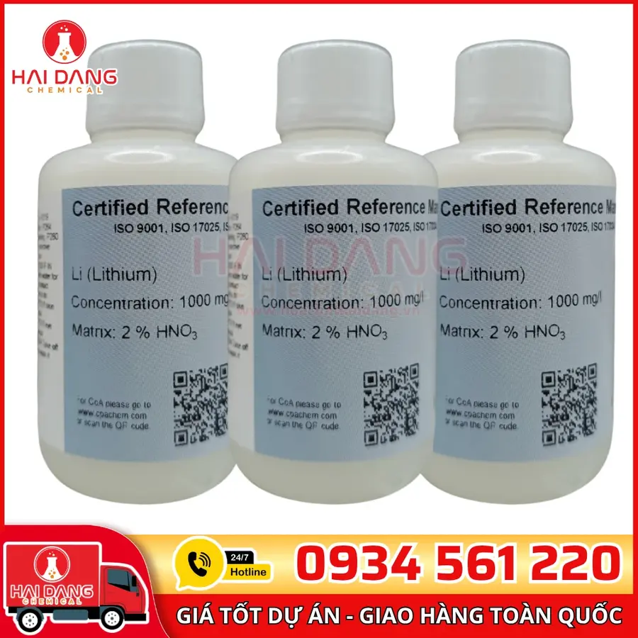 Dung Dịch Chuẩn Lithium 1g/L AAS 100mL CPAchem