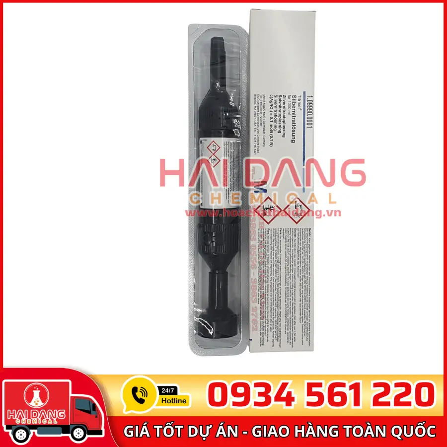 Ống chuẩn AgNO₃ 0.1N – Merck