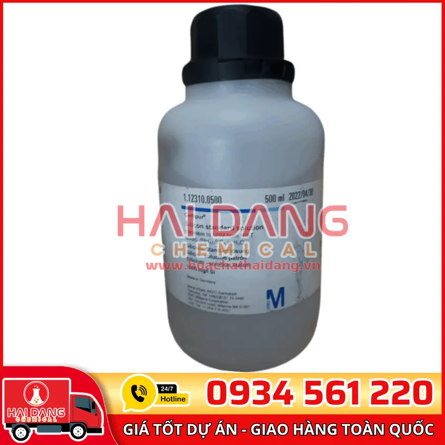 Dung dịch chuẩn Silicon (Silic) 1000 mg/L lọ 500ml - Merck