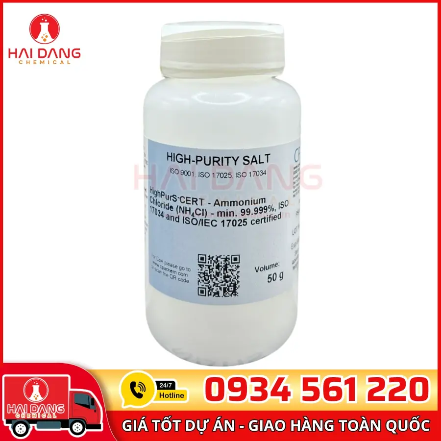 Ammonium Chloride 99.999% 50g HighPurS-CERT CPAchem