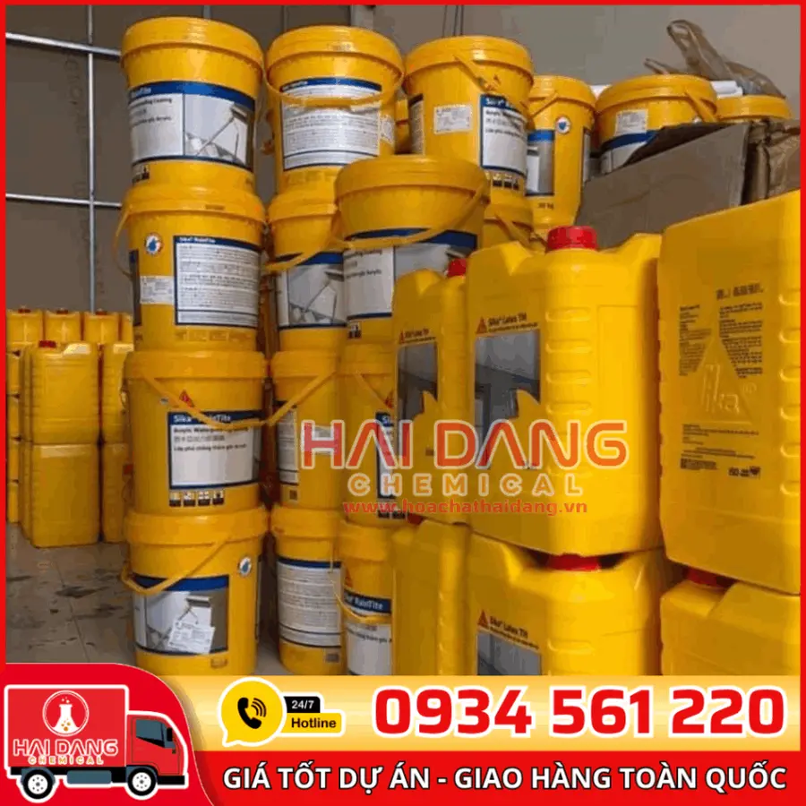 Sika Raintite – Phụ Gia Chống Thấm Gốc Acrylic Pha Xi Măng