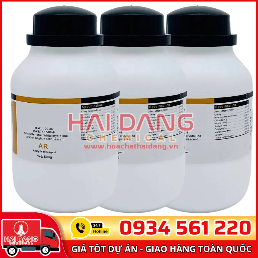 Silver sulfate Ag₂SO₄, lọ 500g - hãng Xilong