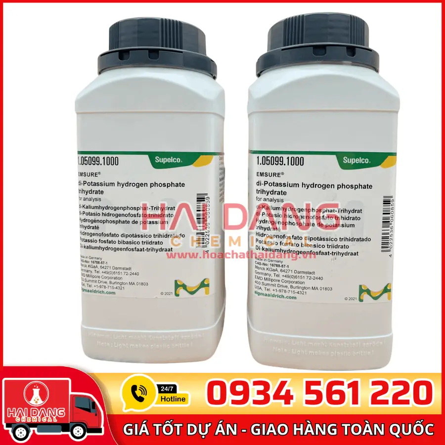 Di-Potassium Hydrogen Phosphate Trihydrate lọ 1kg - Merck