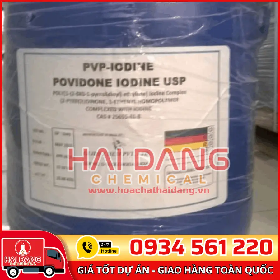 Pvp Iodine Glide Ấn Độ Thùng 25 Kg