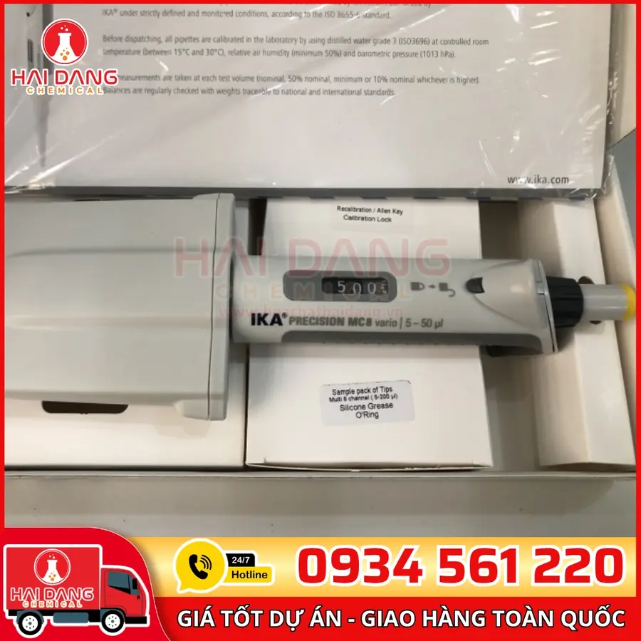 Micropipet 8 Kênh 5–50 µL – Hãng IKA – Đức