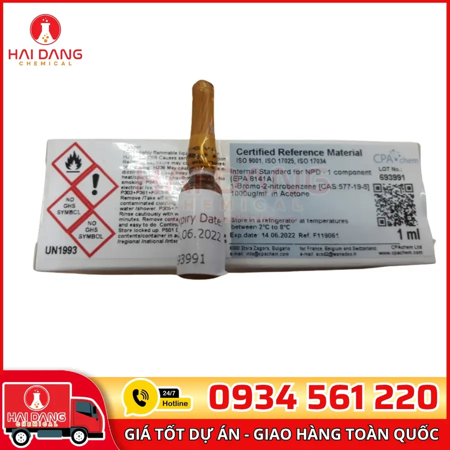 Dung Dịch Chuẩn 1-Bromo-2-Nitrobenzene 1000µg/mL CPAchem