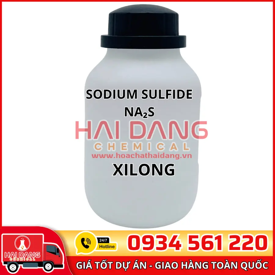 Sodium Sulfide Na₂S, lọ 500g - hãng Xilong