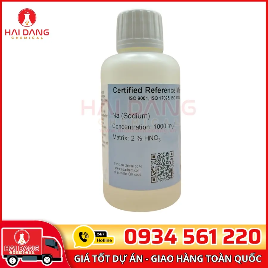 Dung Dịch Chuẩn Sodium (Na) 1g/L AAS 100mL CPAchem