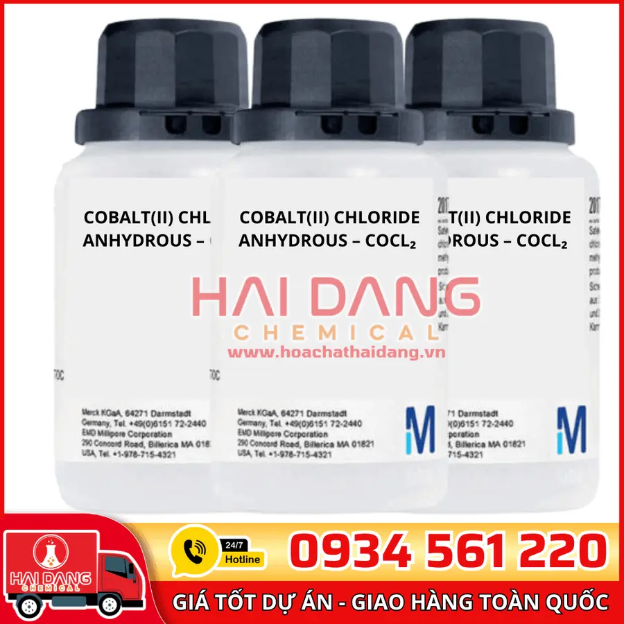 Cobalt(II) chloride anhydrous – CoCl₂ lọ 500g - Merck