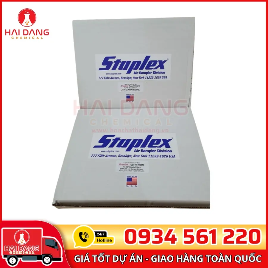 Màng Lọc Sợi Thạch Anh Staplex Type TFAQ810 – Lấy Mẫu Bụi PM10, PM2.5, Hãng Staplex, USA
