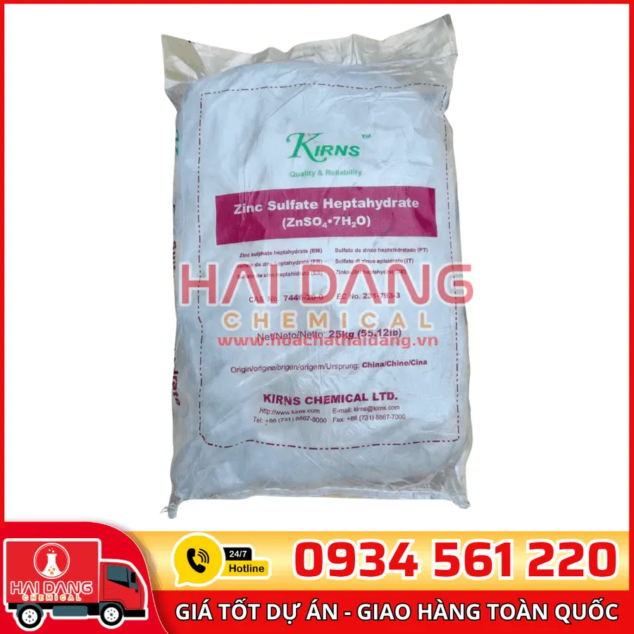 Zinc Sulphate Heptahydrate ZnSO4.7H2O Trung Quốc