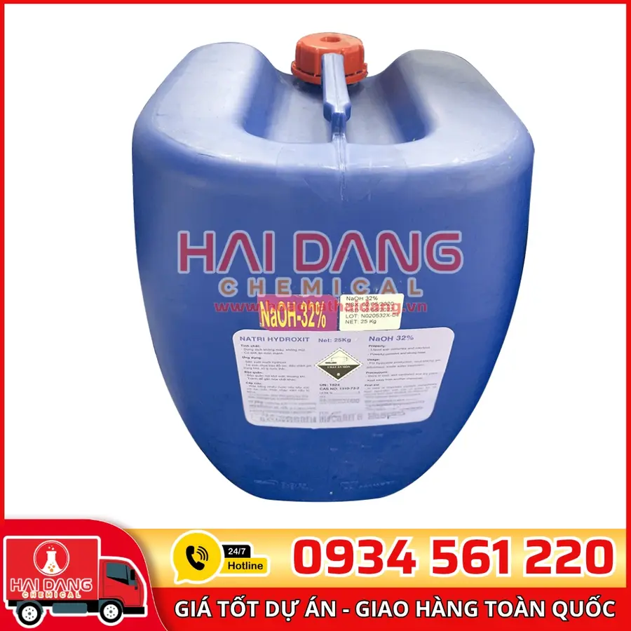 Xút Lỏng NaOH 32% – Tăng pH Hồ Bơi Nhanh, Giá Tốt