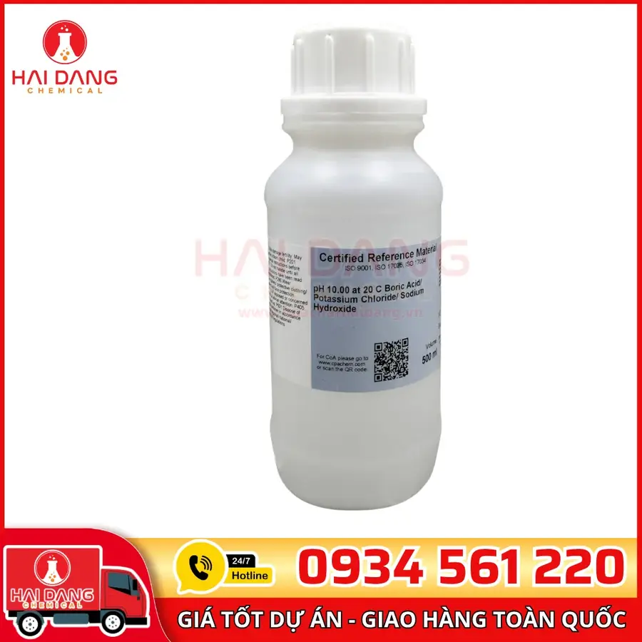 Dung Dịch Chuẩn pH 10.00 Tại 20°C 500ml CPAchem