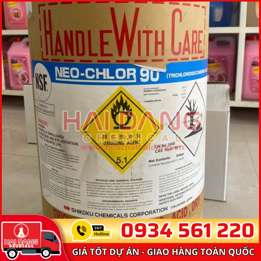TCCA Viên Shikoku 200g C3Cl3N3O3 Nhật Bản